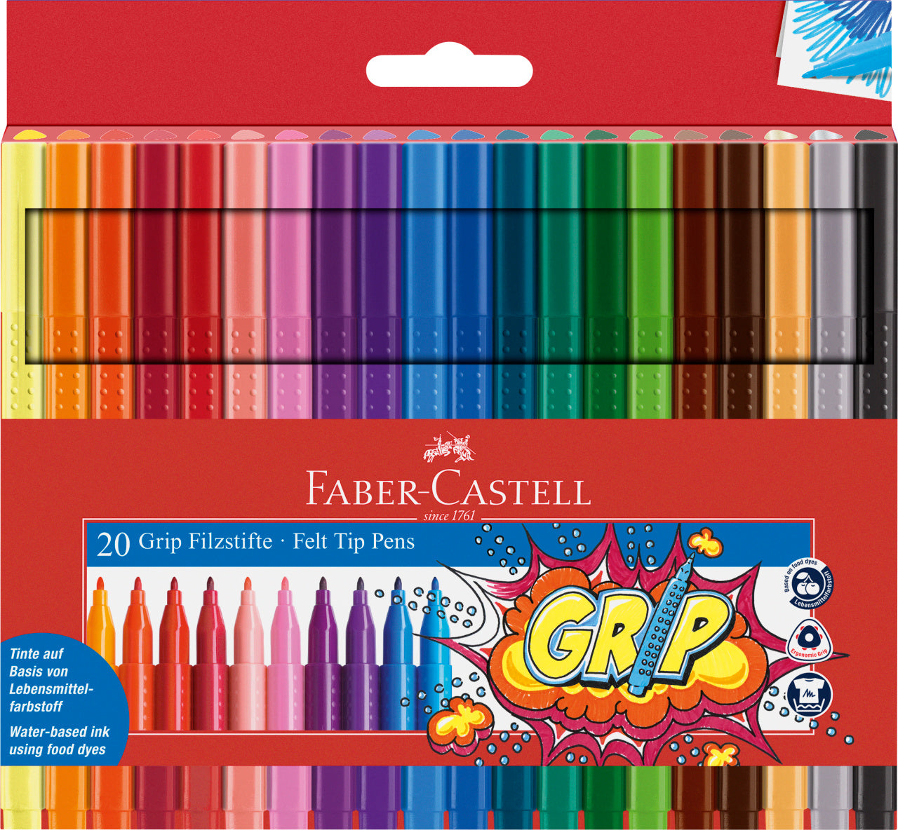 CARIOCA 20 CULORI GRIP FABER-CASTELL CARIOCA 20 CULORI GRIP FABER-CASTELL